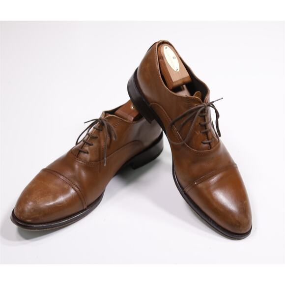 To Boot New York British Tan Brown Captoe Oxford Leather Dress Shoes US 10 main image 7